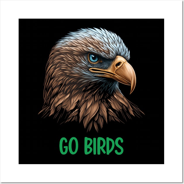 Go Birds Philadelphia Wall Art by softgraphics